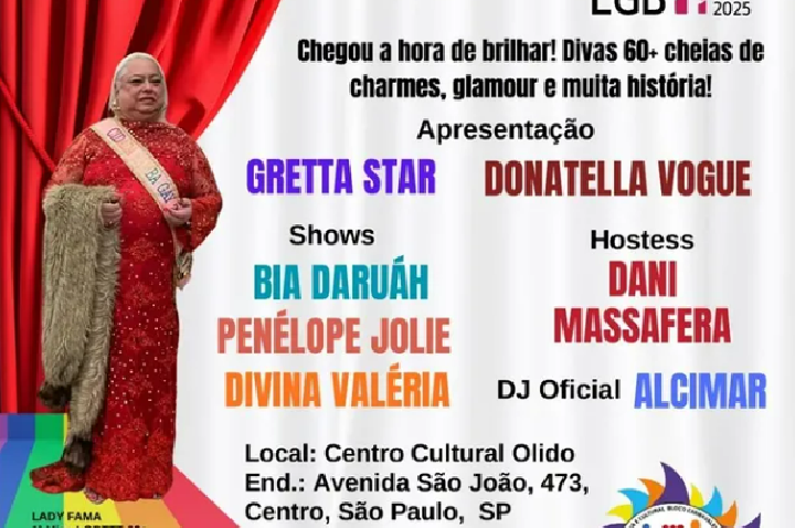 Miss 60+ LGBTTT 2025: Beleza, Coragem e Protagonismo em Uma Passarela de Histórias Inspiradoras