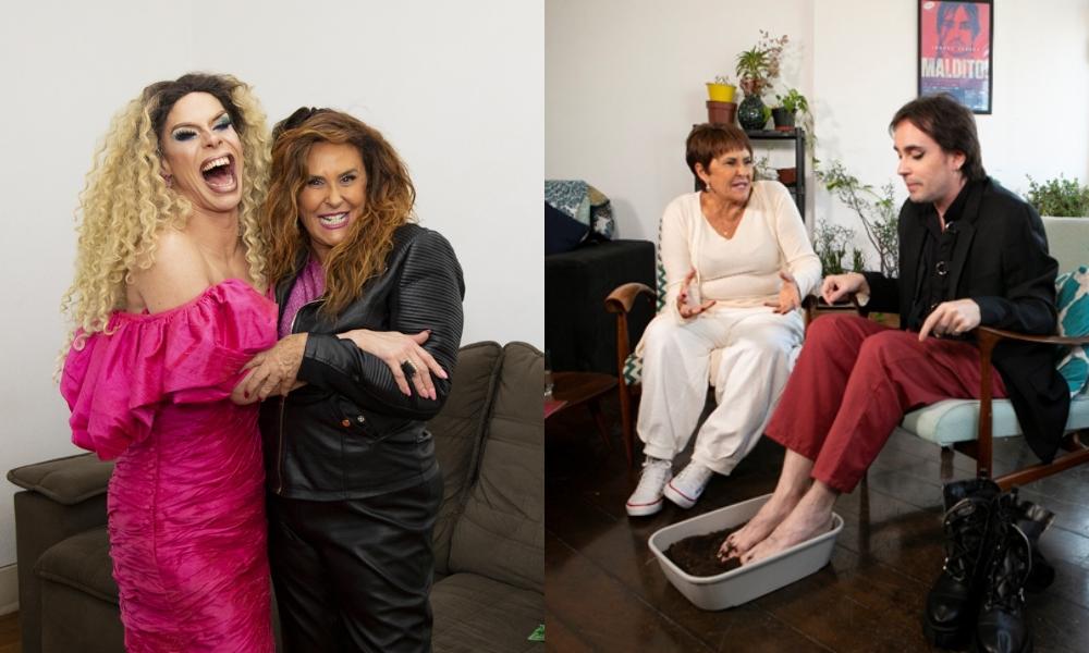 Drag queen Alexia Twister e o cantor Johnny Hooker abrem suas portas para Marcia Sensitiva, em Mapa das Estrelas