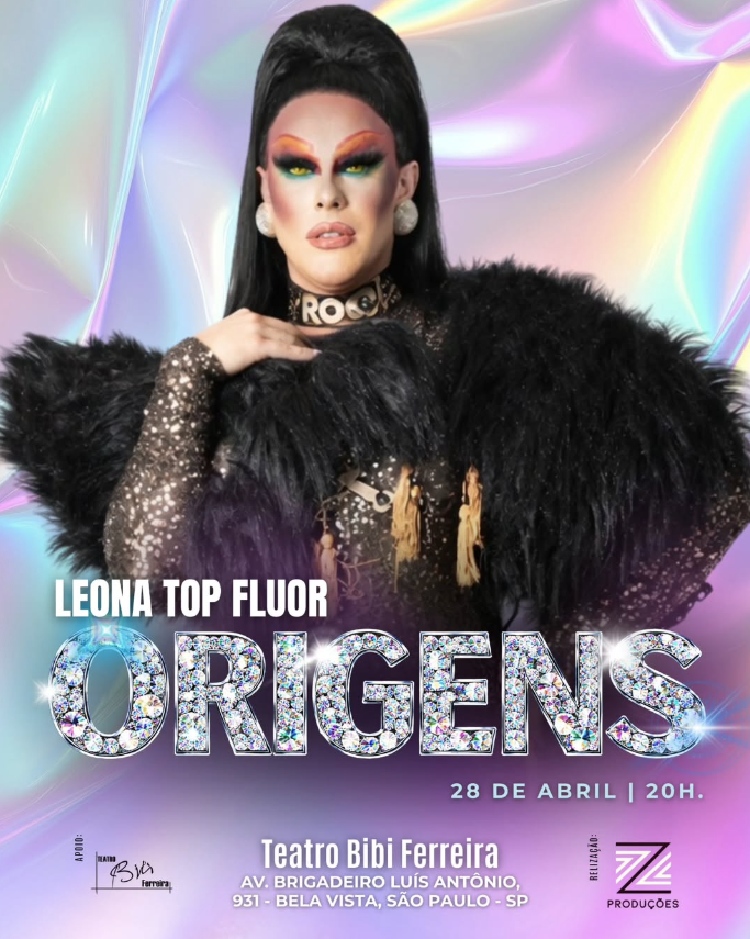 Leona Top Fluor celebra 26 anos de carreira com espetáculo “Origens” em São Paulo