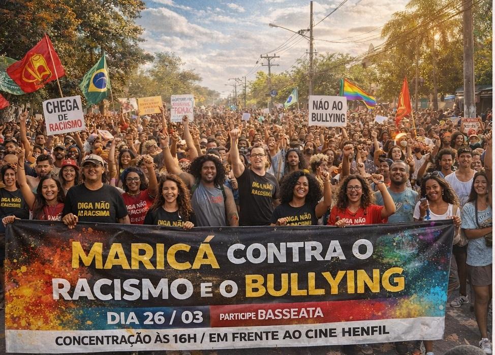 Maricá, no Rio de Janeiro, realiza passeata contra racismo e bullying nesta quarta-feira (26)