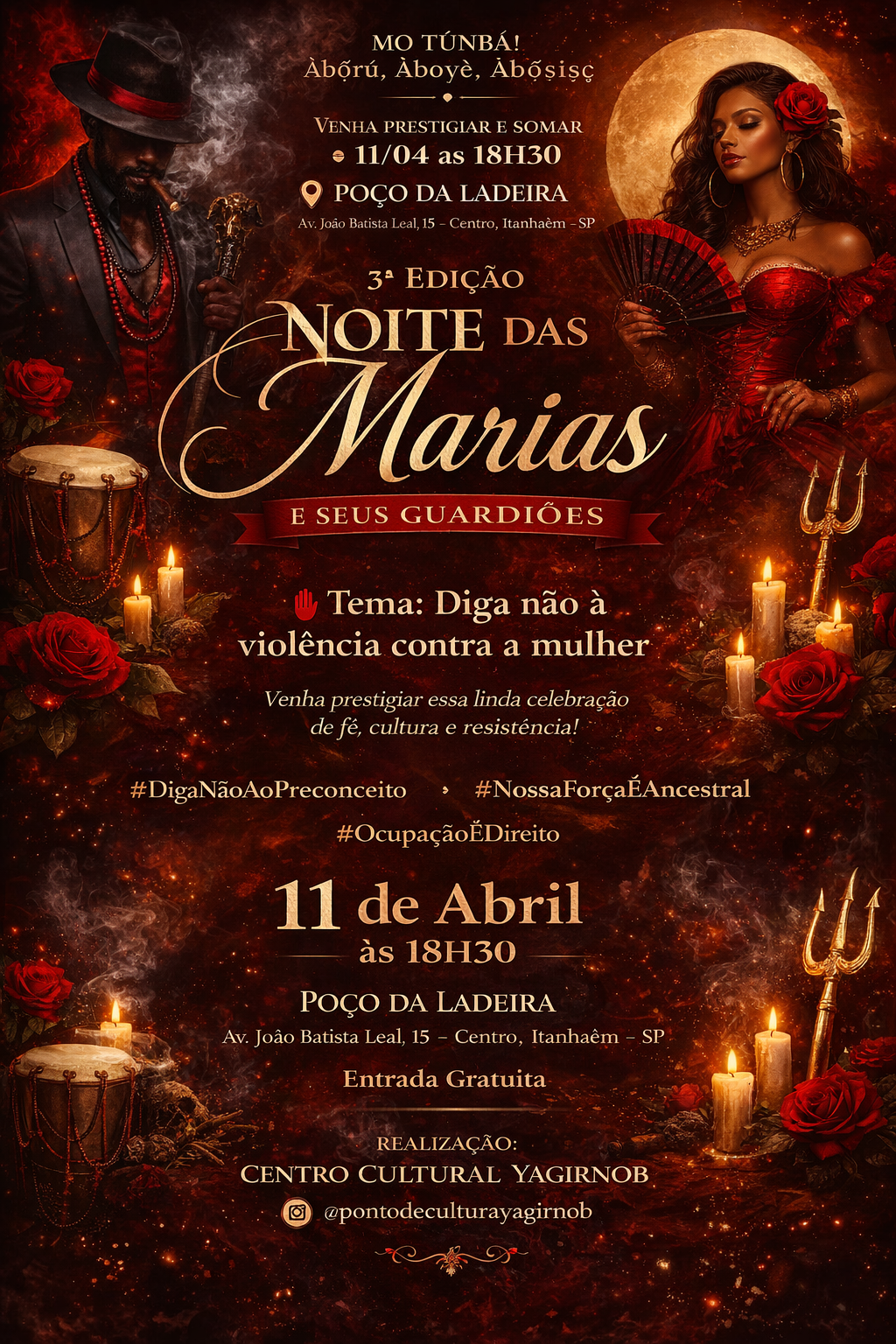 Noite das Marias reúne fé, cultura e resistência em Itanhaém