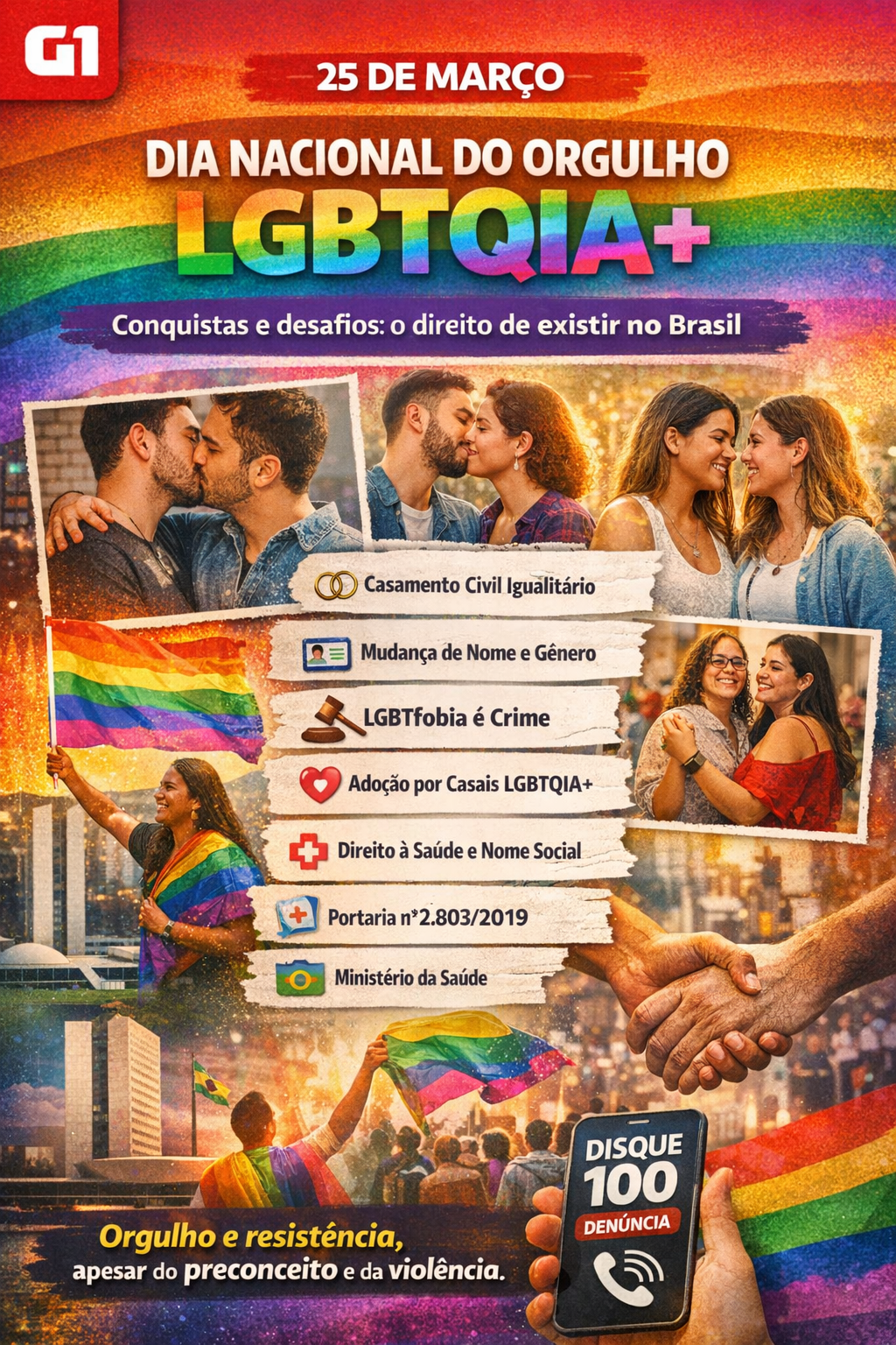 Orgulho LGBTQIA+: entre conquistas e desafios, Brasil celebra o direito de existir?