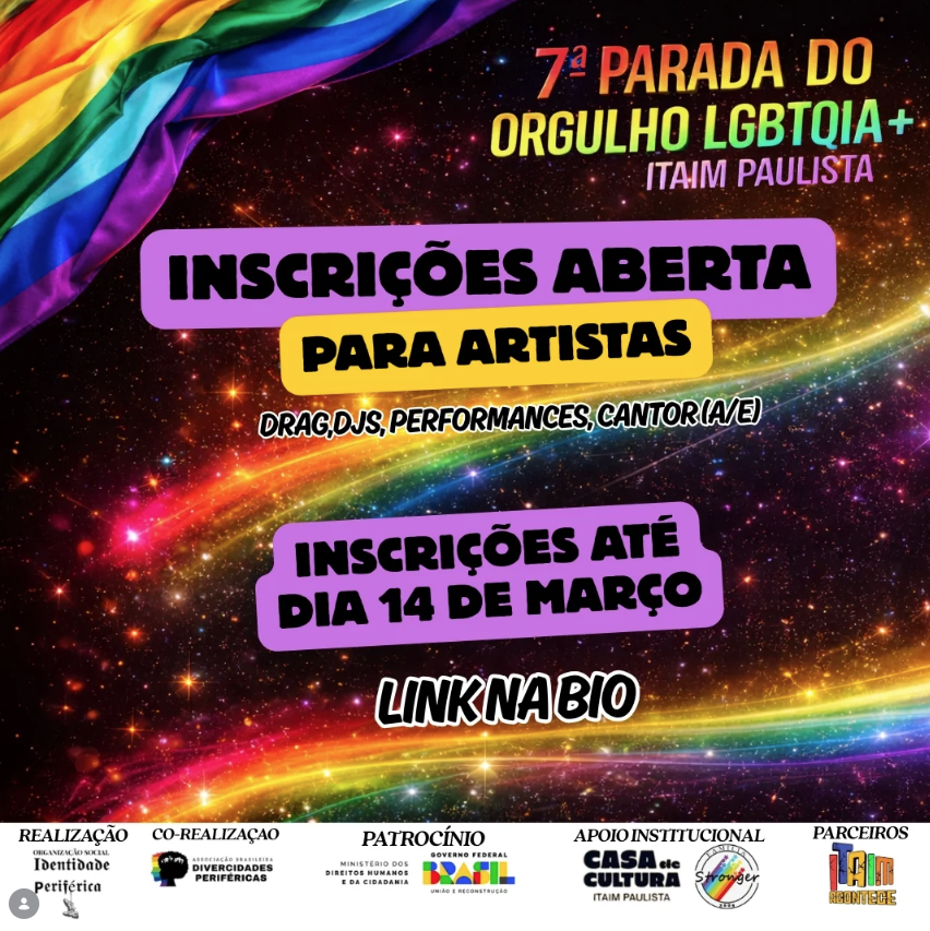 @paradalgbtitaimpaulista / organizada pela @redefamiliastronger