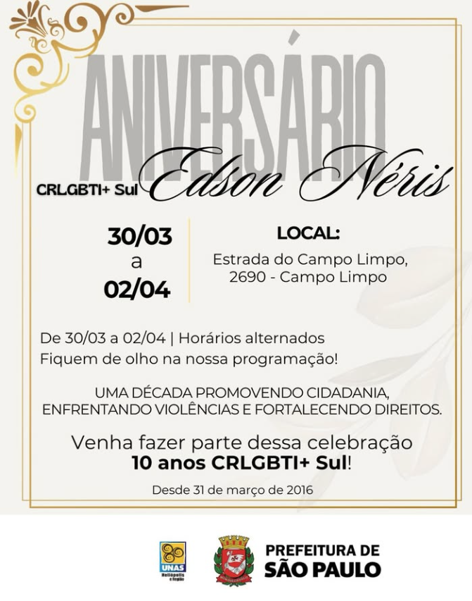 10 anos de história, resistência e construção de cidadania!