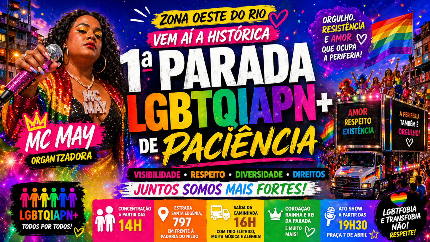 1ª Parada LGBTQIAPN+ de Paciência com expectativa de mobilização histórica