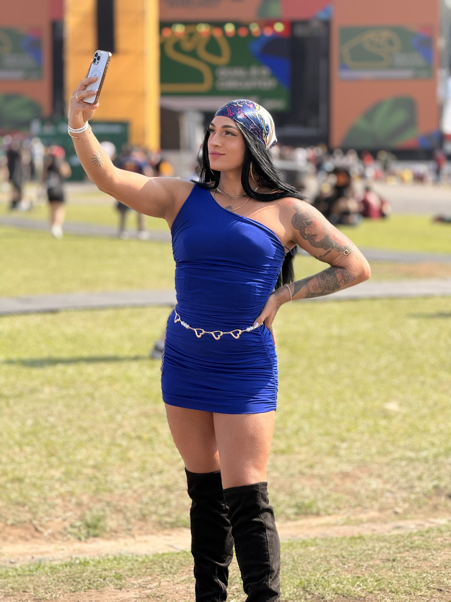 Jeanne Ferbeli no The Town 2025 em parceria com a Tim Brasil. Foto: Reprodução (Acervo Pessoal).