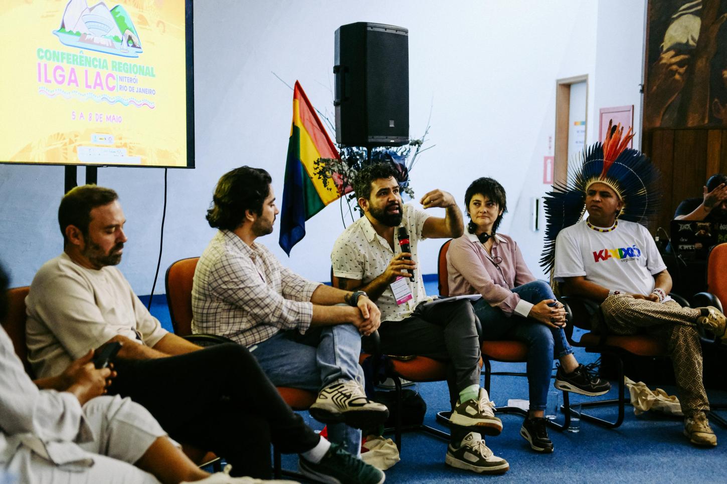 Maicon Chaves, presidente do Cellos/MG, junto com Luana Oliveira, coordenadora do Coletivo LGBTQIA+ do MST, foram eleitos conselheiros regionais da sub-região Brasil na ILGA LAC.