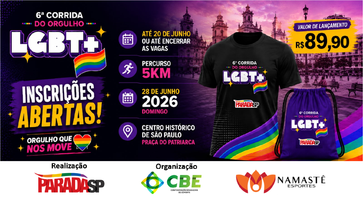 6ª Corrida do Orgulho LGBT+ de São Paulo abre inscrições para edição de 2026