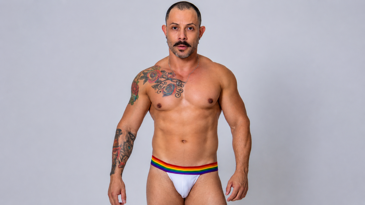 Cueca Jockstrap Pride da Undersexy une conforto, liberdade e sensualidade para todos os momentos