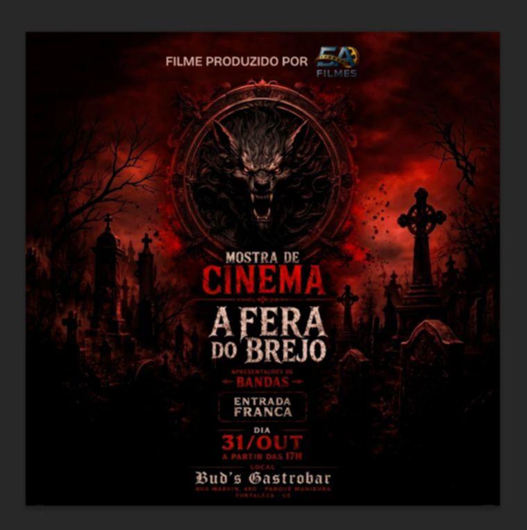 “A Fera do Brejo”, filme da H.Lobo e produzido pela 5A Filmes, em lançamento em Fortaleza