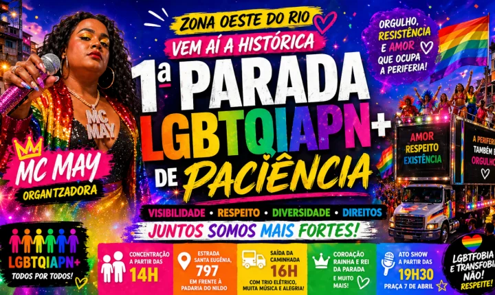 1ª Parada LGBTQIAPN+ de Paciência com expectativa de mobilização histórica
