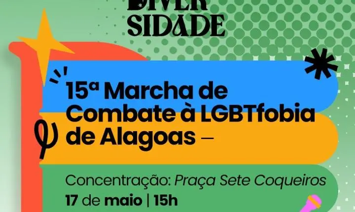15ª Marcha de Combate à LGBTfobia ocupa as ruas de Maceió com ato de resistência e celebração da diversidade