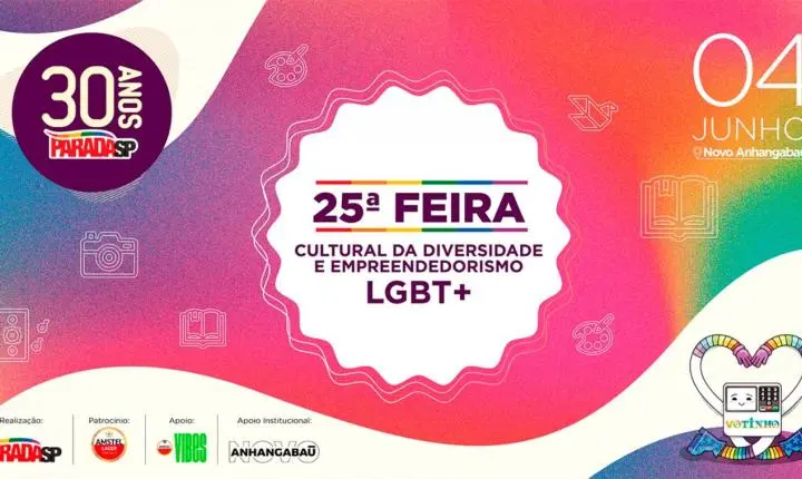 25ª Feira da Diversidade LGBT+ ocupa o Vale do Anhangabaú com cultura, empreendedorismo e ações sociais