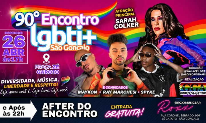 90º Encontro LGBT+ de São Gonçalo promete celebração histórica de diversidade, arte e resistência