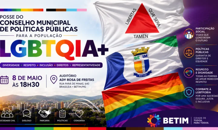 Betim institucionaliza Conselho LGBTQIA+ e avança na construção de políticas públicas em cenário de alta vulnerabilidade social