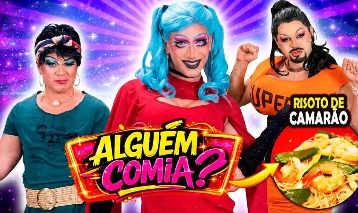 Drags cozinhando risoto de camarão: alguém comia?