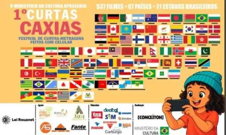  Festival Internacional de Curtas Caxias recebe 537 filmes de 67 países e celebra a força do cinema feito pelo celular