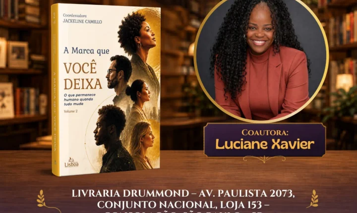Luciane Xavier celebra participação como coautora em livro sobre legado, propósito e transformação humana