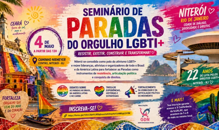 Niterói abre inscrições para o Seminário de Paradas do Orgulho LGBTI+
