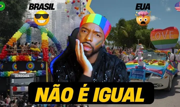 Parada Gay EUA vs Brasil 🇺🇸🇧🇷 (a diferença vai te CHOCAR)