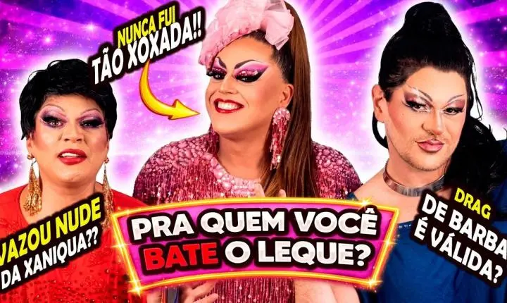 “Vazou nude?!” + beijo na Anitta: Drag Tiffany entrega tudo no Pra Quem Você Bate o Leque?